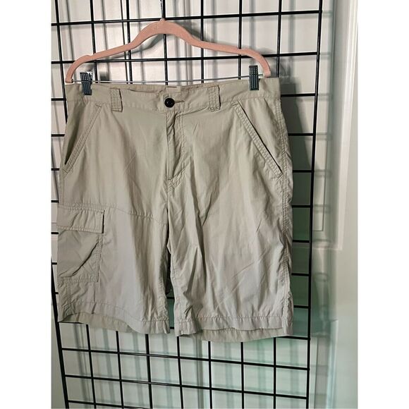 Columbia Battle Ridge II shorts size 36 tan khaki omni-shade - Picture 3 of 10